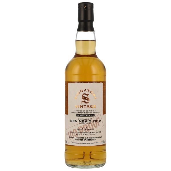 Ben Nevis 4 Jahre 2019/2023 Heavily Peated 100 Proof (Signatory)